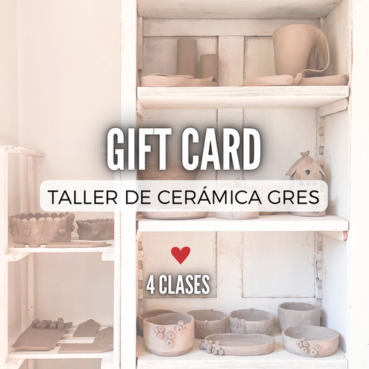 GIFT CARD 4 clases Cerámica Gres